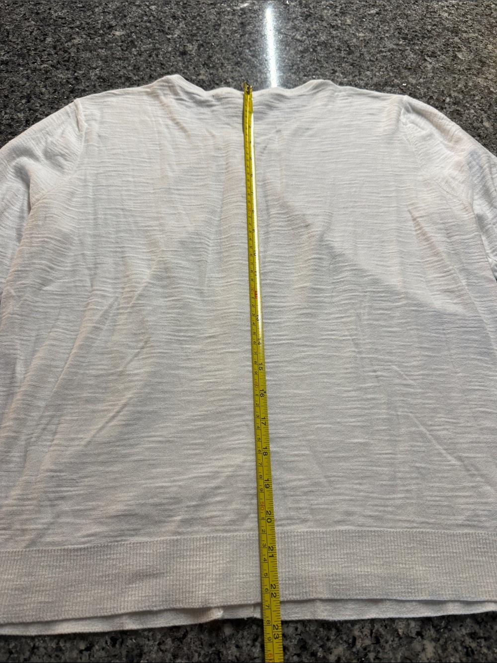 LOFT Soft White Henley Cardigan - Picture 7 of 7